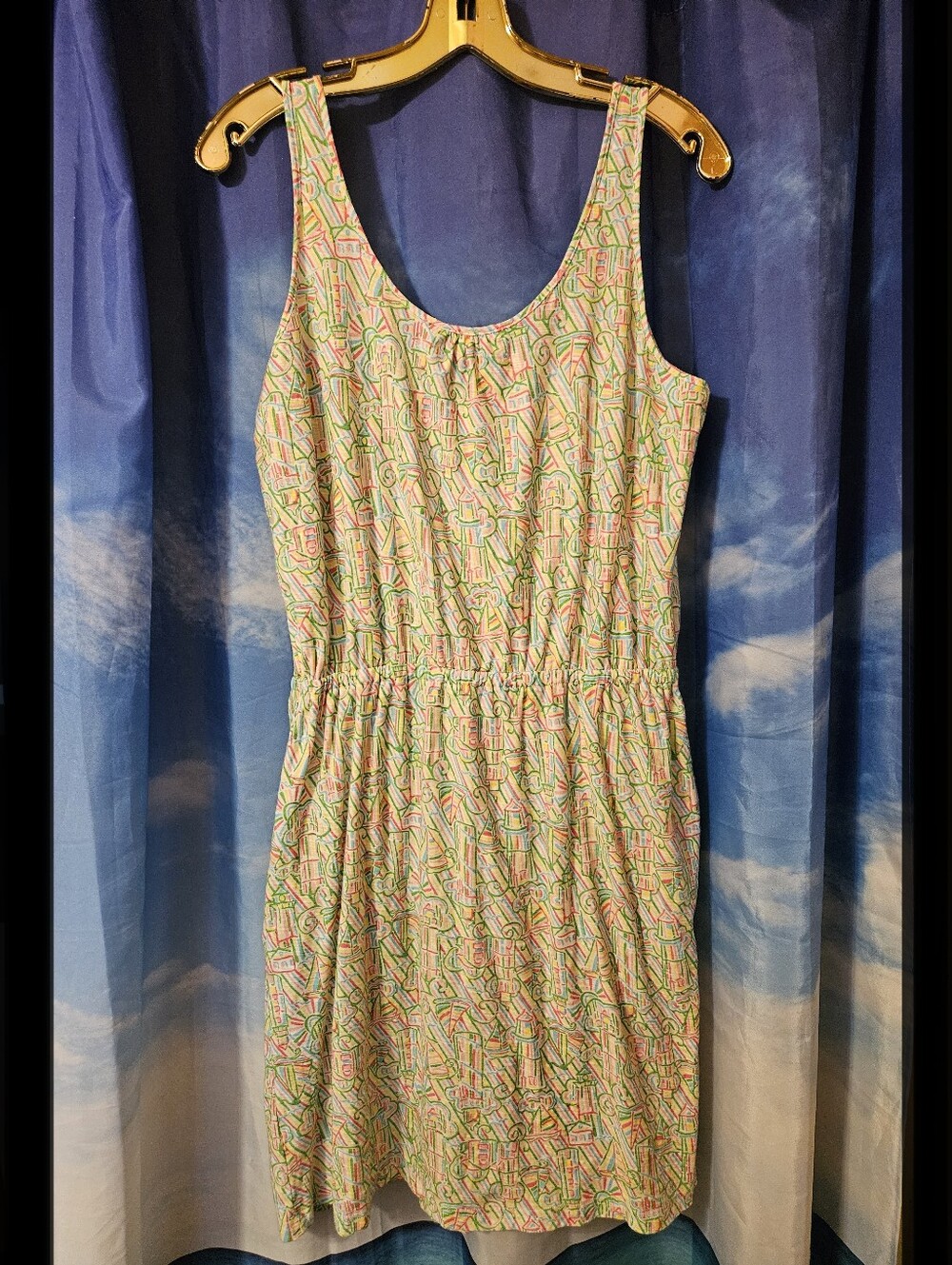 Lilly Pulitzer l Sleeveless Casual Summer Dress in Pastel Multi-Color - Picture 4 of 9